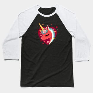 unicorn valentine Baseball T-Shirt